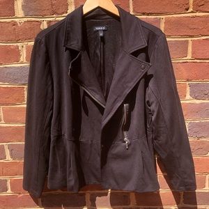 Torrid black half zip up blazer